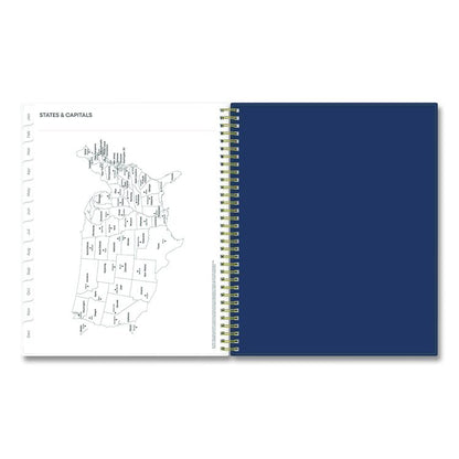 Ashlyn Weekly/Monthly Planner, Floral Artwork, 11 x 8.5, Navy/Multicolor Cover, 12-Month (Jan to Dec): 2026