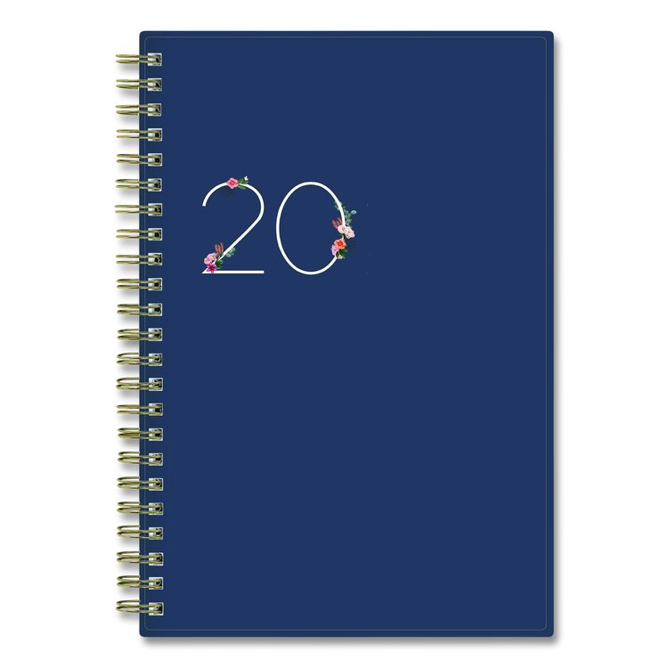 Ashlyn Weekly/Monthly Planner, Floral Artwork, 8 x 5, Navy/Multicolor Cover, 12-Month (Jan to Dec): 2026