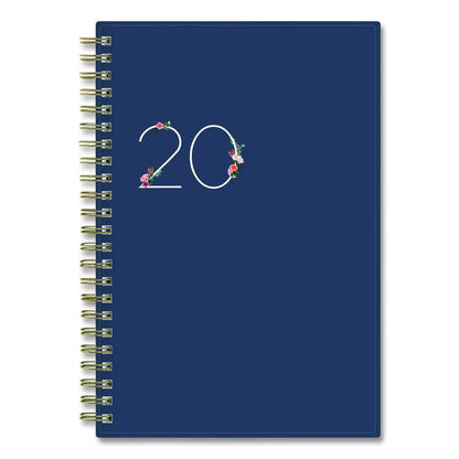 Ashlyn Weekly/Monthly Planner, Floral Artwork, 8 x 5, Navy/Multicolor Cover, 12-Month (Jan to Dec): 2026