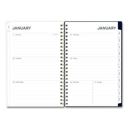 Ashlyn Weekly/Monthly Planner, Floral Artwork, 8 x 5, Navy/Multicolor Cover, 12-Month (Jan to Dec): 2026
