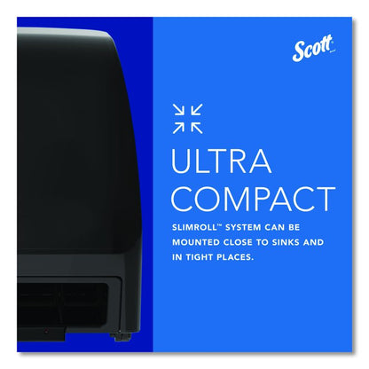Slimroll Electronic Towel Dispenser, 12.35 x 7.25 x 11.8, Black