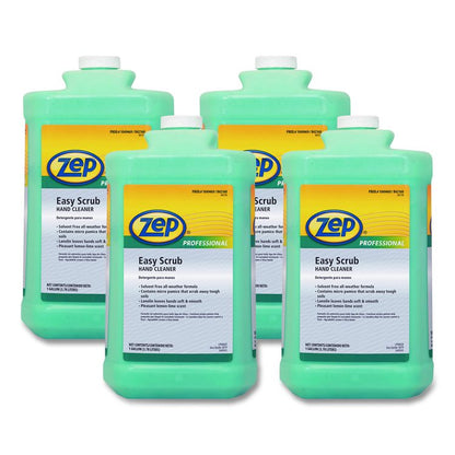 Industrial Hand Cleaner, Easy Scrub, Lemon Scent, 1 gal Bottle, 4/Carton
