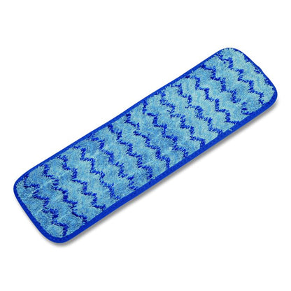 8125017186096, SKILCRAFT Microfiber Flat Wet Mop - Reusable, 18 x 5.5, Blue, 12/Box