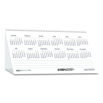 Earthscapes Recycled Desk Tent Monthly Calendar, Scenic Photography, 8.5 x 4.5, White Sheets, 12-Month (Jan to Dec): 2026
