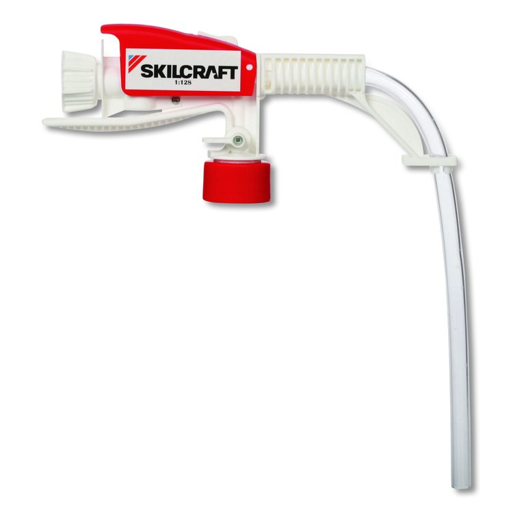 7930017149794, SKILCRAFT ECO Handheld Dispenser, White/Red