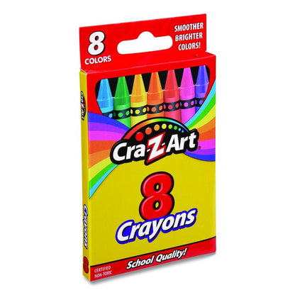 Crayons, Regular Size, 8 Assorted Colors, 8/Pack