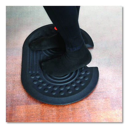AFS-TEX 2000X Anti-Fatigue Mat, Oval, Black Anti-Slip Surface, 16" x 24"