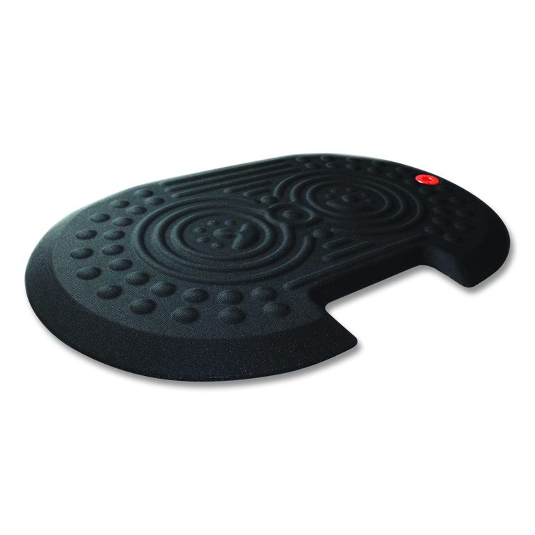 AFS-TEX 2000X Anti-Fatigue Mat, Oval, Black Anti-Slip Surface, 16" x 24"