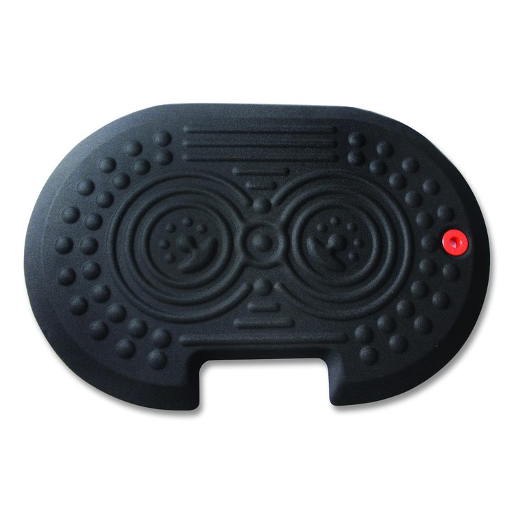 AFS-TEX 2000X Anti-Fatigue Mat, Oval, Black Anti-Slip Surface, 16" x 24"