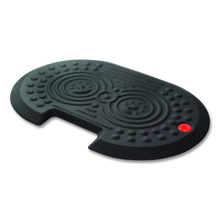 AFS-TEX 2000X Anti-Fatigue Mat, Oval, Black Anti-Slip Surface, 16" x 24"