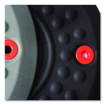 AFS-TEX 2000X Anti-Fatigue Mat, Oval, Black Anti-Slip Surface, 16" x 24"