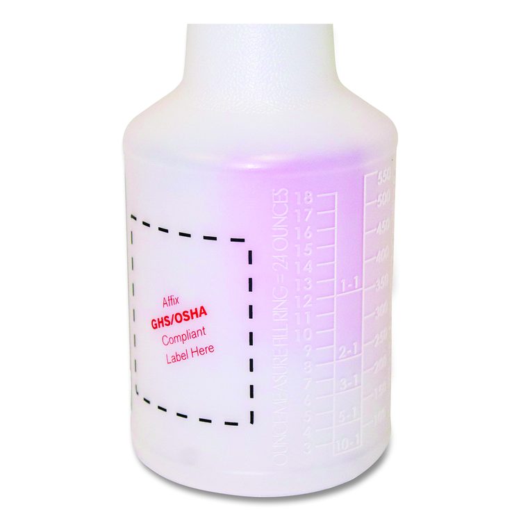 Spray Alert System, 24 oz, Natural with Red/White Sprayer, 3/Pack, 32 Packs/Carton