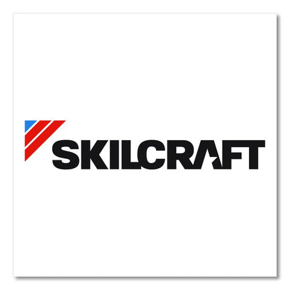 7105016637983, SKILCRAFT Folding Chair, Supports Up to 350 lb, 17" Seat Height, Charcoal Seat/Back, Gray Base, 4/Box