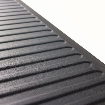 AFS-TEX 6000X Anti-Fatigue Mat, Rectangular, Midnight Black Ribbed Surface, 23" x 67"