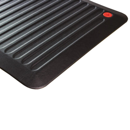 AFS-TEX 6000X Anti-Fatigue Mat, Rectangular, Midnight Black Ribbed Surface, 23" x 67"