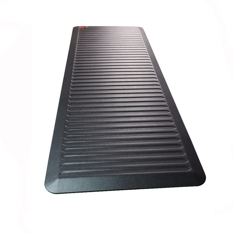 AFS-TEX 6000X Anti-Fatigue Mat, Rectangular, Midnight Black Ribbed Surface, 23" x 67"