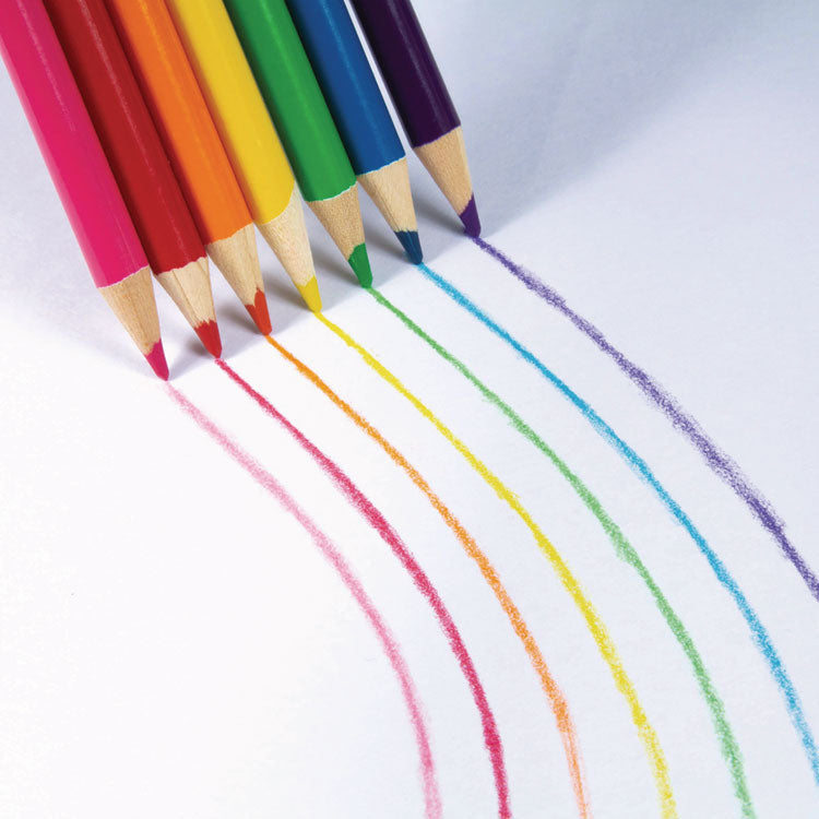 Colored Pencils Classpack, 10 Assorted Lead and Barrel Colors, 10 Pencils/Set, 25 Sets/Carton