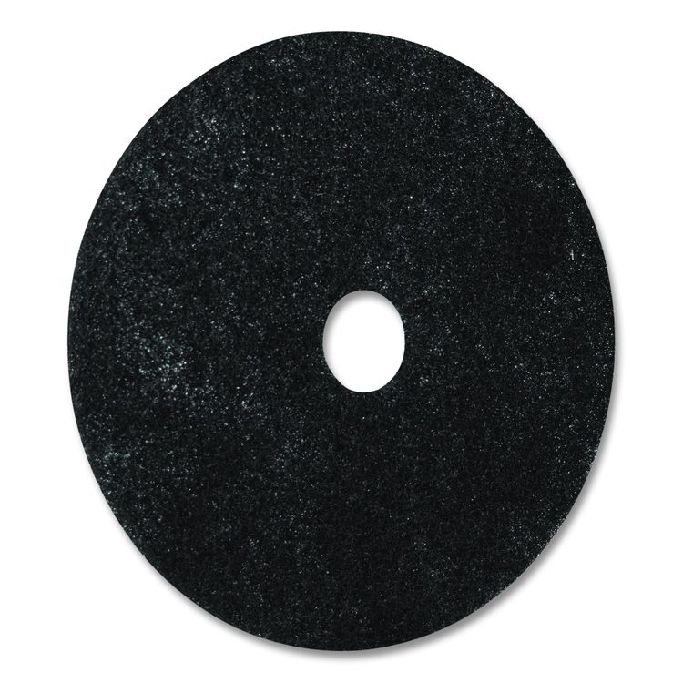 Stripping Pad, 12" Diameter, Black, 5/Carton