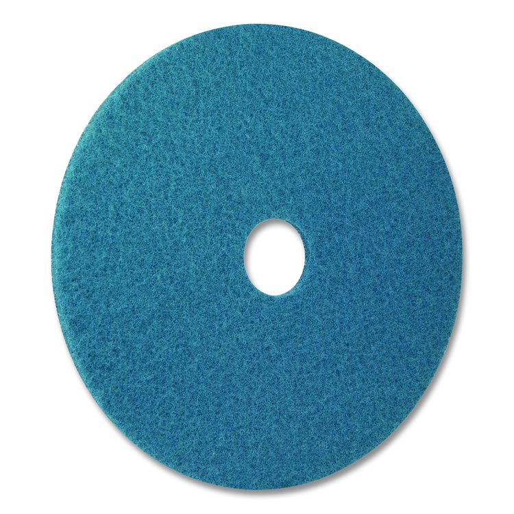 Cleaner Pad, 20" Diameter, Blue, 5/Carton