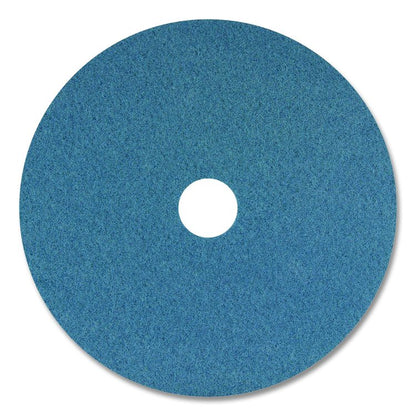 Cleaner Pad, 20" Diameter, Blue, 5/Carton