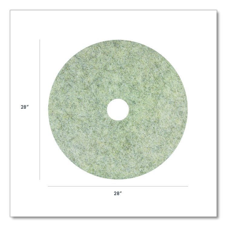 Combo Burnishing Pad, 28" Diameter, Gray, 5/Carton