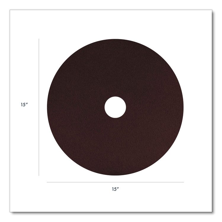 EcoPrep EPP Specialty Pad, 20" Diameter, Maroon, 10/Carton