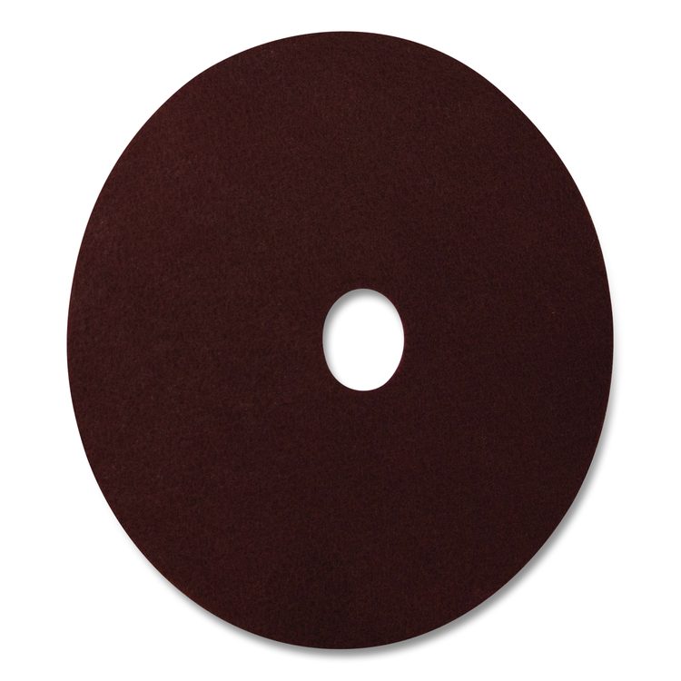 Stripping Pad, 20" Diameter, Burgundy, 5/Carton