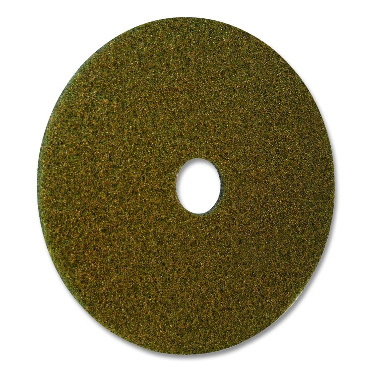 Black Diamond 1500 Grit Diamond Pad, 20" Diameter, Black and Yellow, 2/Carton