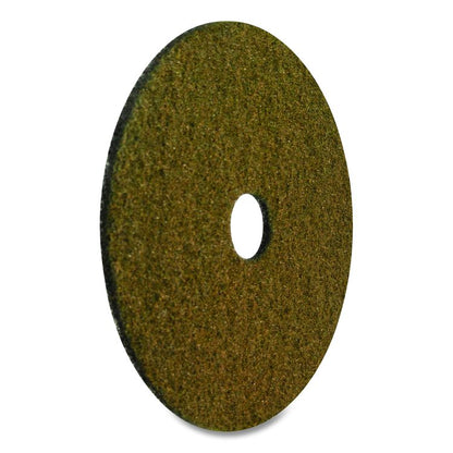 Black Diamond 1500 Grit Diamond Pad, 20" Diameter, Black and Yellow, 2/Carton