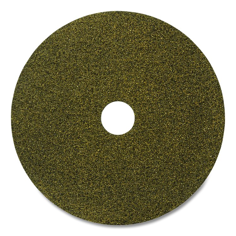 Black Diamond 1500 Grit Diamond Pad, 20" Diameter, Black and Yellow, 2/Carton