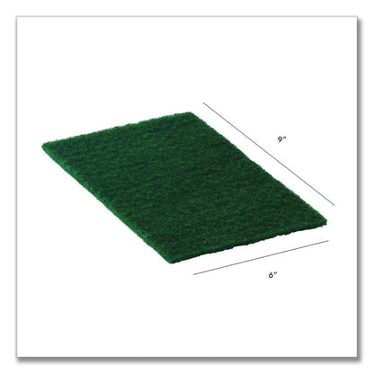 90-96 Medium Duty Hand Cleaning Pad, 6" x 9", Green, 20/Pack, 3 Packs/Carton