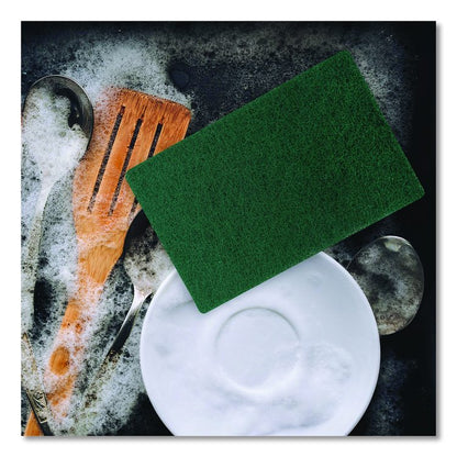 90-96 Medium Duty Hand Cleaning Pad, 6" x 9", Green, 20/Pack, 3 Packs/Carton