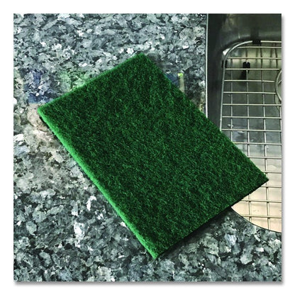 90-96 Medium Duty Hand Cleaning Pad, 6" x 9", Green, 20/Pack, 3 Packs/Carton