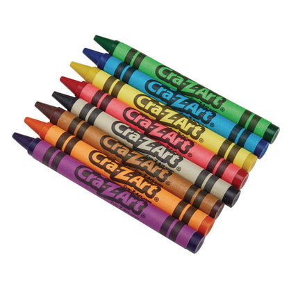 Crayons Classpack with Compartmentalized Storage Box, Regular Size, 8 Assorted Colors, 800/Pack