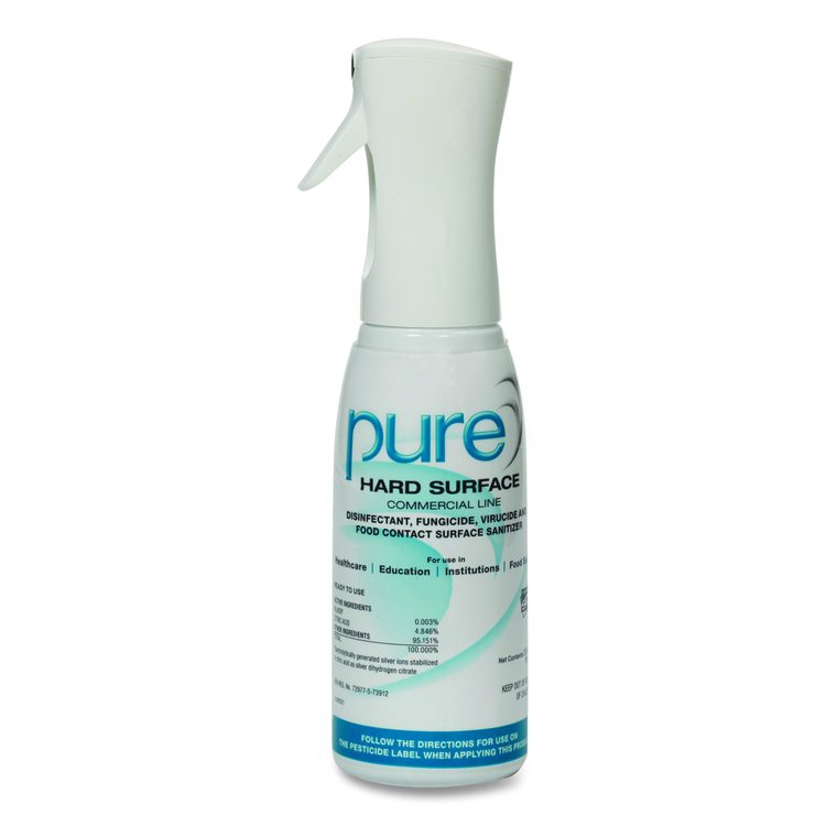 8125017186096, PURE Pre-Labeled Empty Spray Bottle, 20 oz, White, 6/Box