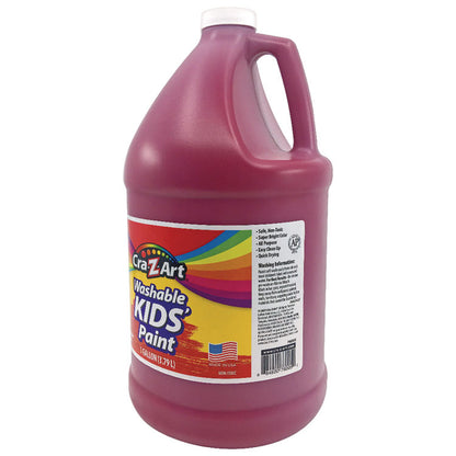 Washable Kids Paint, Red, 1 gal Bottle