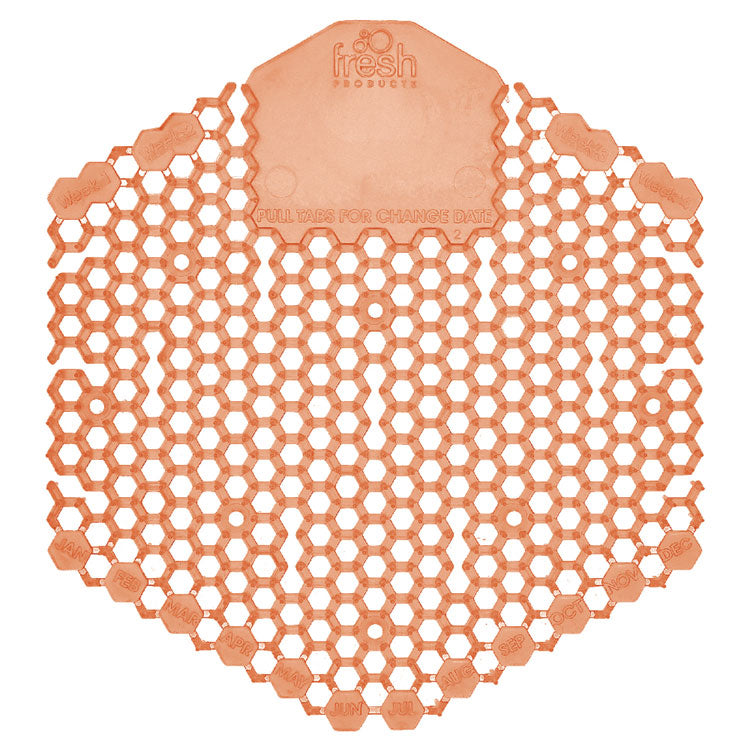 Wave 3D Urinal Deodorizer, Mango Scent, Orange Color, 10/Box