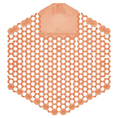 Wave 3D Urinal Deodorizer, Mango Scent, Orange Color, 10/Box