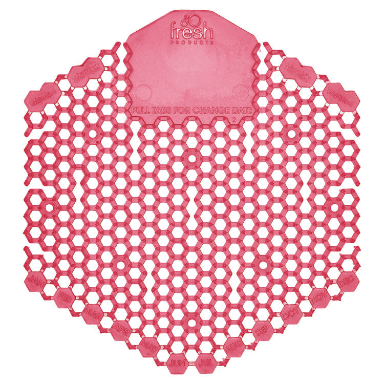 Wave 3D Urinal Deodorizer, Spiced Apple Scent, Red, 10/Box