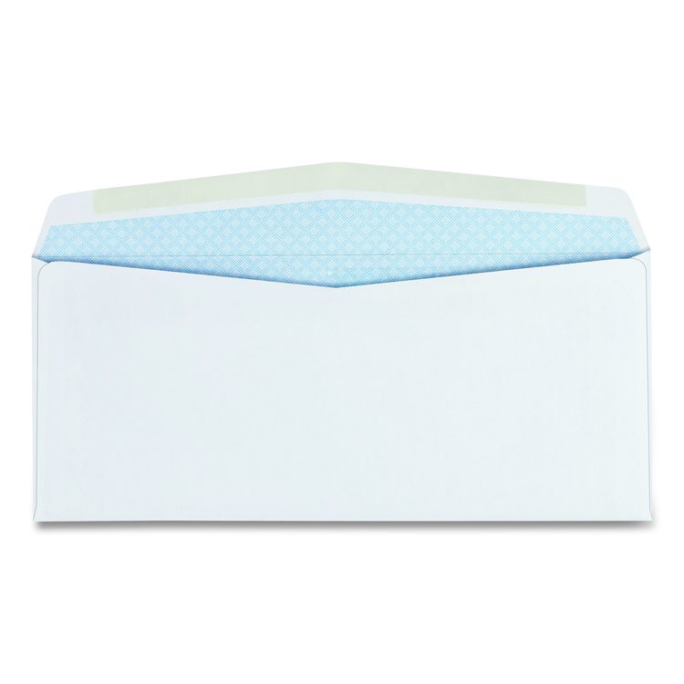 Double Window Security-Tinted Check Envelope, #10, Commercial Flap, Gummed Closure, 4.13 x 9.5, White, 500/Box