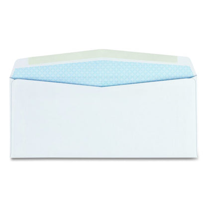 Double Window Security-Tinted Check Envelope, #10, Commercial Flap, Gummed Closure, 4.13 x 9.5, White, 500/Box