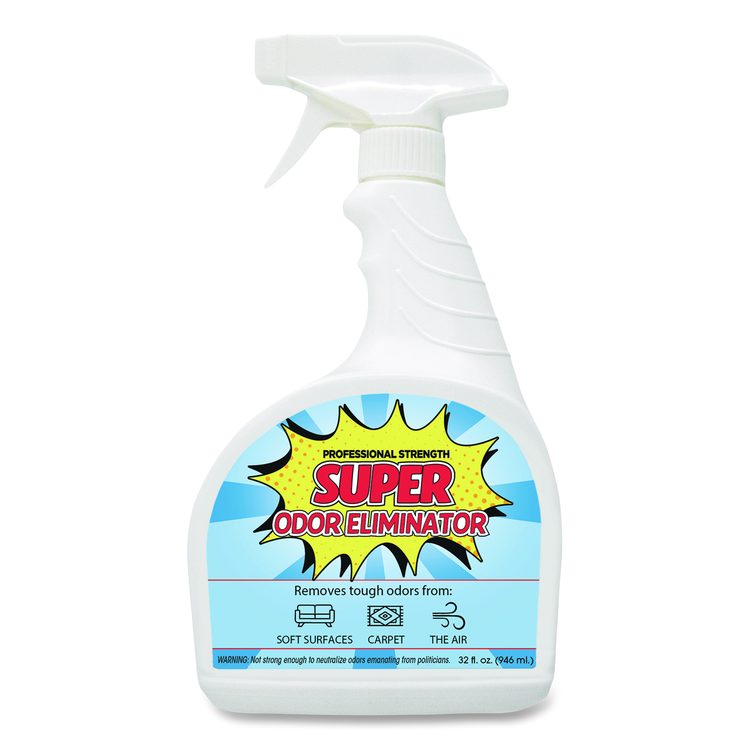 Super Odor Eliminator, 32 oz Spray Bottle, 6/Carton