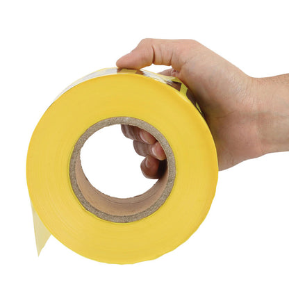 Caution Safety Tape, Non-Adhesive, 3" x 1,000 ft, Yellow