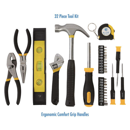 32-Piece Expanded Tool Kit with Bag