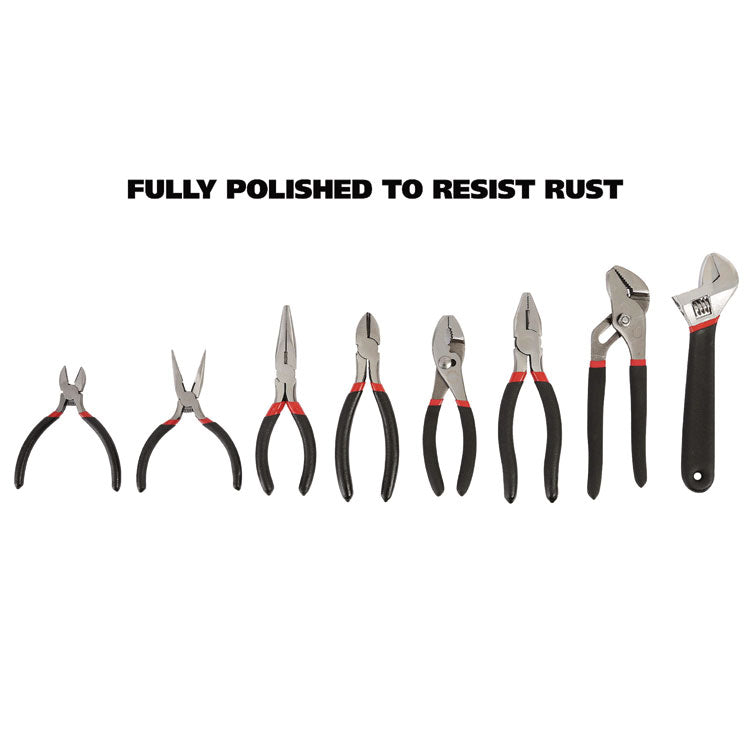 8-Piece Steel Pliers and Wrench Tool Set
