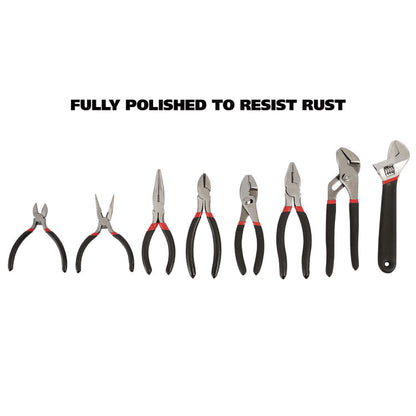8-Piece Steel Pliers and Wrench Tool Set