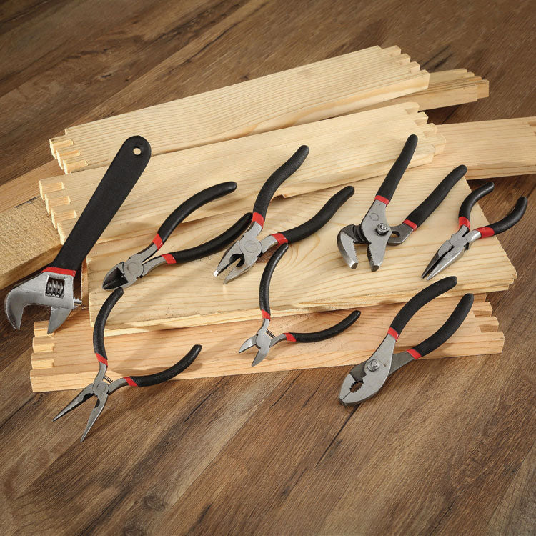 8-Piece Steel Pliers and Wrench Tool Set