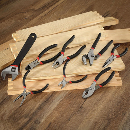 8-Piece Steel Pliers and Wrench Tool Set