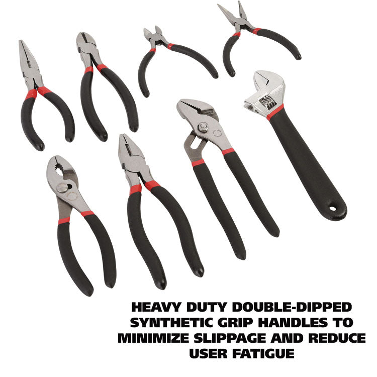 8-Piece Steel Pliers and Wrench Tool Set