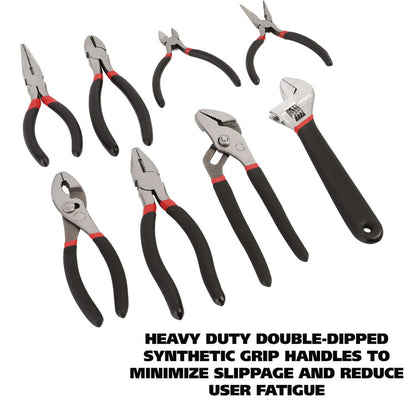 8-Piece Steel Pliers and Wrench Tool Set